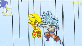 Goku VS Sonic  Stick Nodes Pro  skyfightcollab TheGioAnimations [upl. by Aiciled]