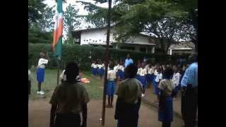 Lex Orandi School de Kibenga students performing Burundian national anthem [upl. by Alamat385]