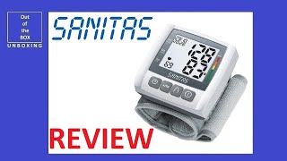 Sanitas SBC 251 Blood Pressure Monitor REVIEW Lidl 21 systolicdiastolic 30250 pulse 40180 [upl. by Annayek839]