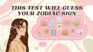 This Test will Guess What Zodiac Sign You are 🦀✨  Personality test [upl. by Ahsinauj418]