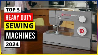 Top 5  Best Singer Heavy Duty Sewing Machines Review in2024 [upl. by Enimasaj626]