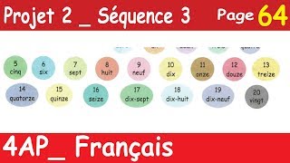 Les chiffres en lettres Page 64Projet 2Séquence 3 4 AP  Français Algérie [upl. by Darum840]