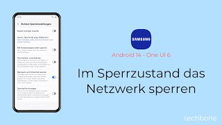 Im Sperrzustand das Netzwerk sperren  Samsung Android 14  One UI 6 [upl. by Aicarg]