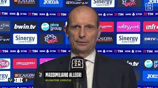 Max Allegri intervista post partita Hellas Verona  Juventus 22  quotabbiamo sprecatoquot [upl. by Aiekal]