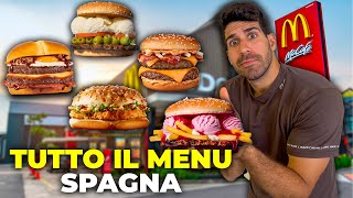 MANGIO TUTTO IL MENÙ DEL MCDONALDS IN SPAGNA [upl. by Inaleon]