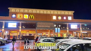 Food Mall on Mumbai Pune Expressway  Express Grand Cube Mall Tour [upl. by Aber855]