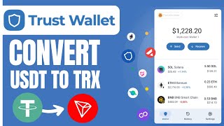 How to Convert USDT to TRX in Trust Wallet 2024 [upl. by Eninej]