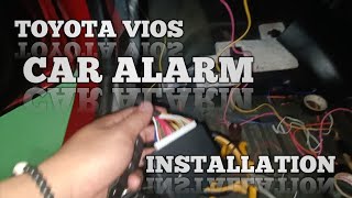 CAR ALARM INSTALLATION  TOYOTA VIOS  KEYLESS ENTRY 2022 [upl. by Guttery889]