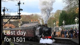 LAST day for SOLE survivor GWR pannier1501 SVR 2nd January 2023 [upl. by Moulton]