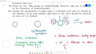 Give plausible explanation for each of the followingi Cyclohexanone forms cyanohydrin in good [upl. by Shaefer939]