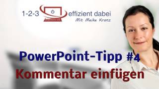 PowerPoint Tipp 4 Kommentar einfügen [upl. by Shutz]