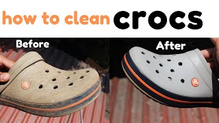 How to clean crocs in 2 minutes [upl. by Nickie]