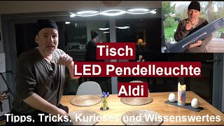 ✅LED Pendelleuchte LightZone vom ALDI Einstellbare Lichtfarbe und Höhe integrierter Dimmer im Test [upl. by Arodoeht]