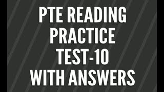 PTE Reading Practice TEST  10 with answers  PTE Academic Exam  PTE Sprinters [upl. by Congdon]