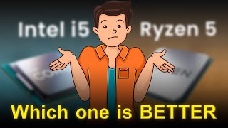 Difference between Ryzen 5 vs intel i5  Full Comparison with Pros and Cons  In Telugu [upl. by Hightower]