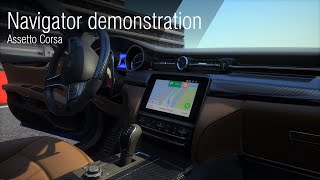 Assetto Corsa  Navigator demonstration [upl. by Leiba]