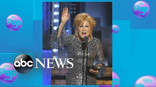 Bette Midler steals the show with Tonys acceptance speech [upl. by Annid]