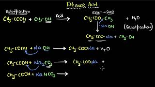 Properties of ethanoic acid  Carbon and its compounds  Class 10 Chemistry  Khan Academy [upl. by Nadnal114]