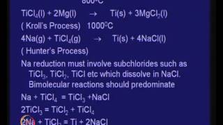 Mod01 Lec29 Lecture29Extraction of Titanium [upl. by Eirek]