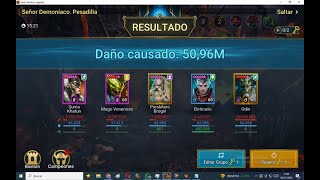 RAID SHADOW LEGENDS Clan Boss CB NM PESADILLA BLOCK DAMAGE Spirit affinityODIN construccion speed [upl. by Benedetto106]