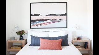 IKEA Bjorksta Canvas Style Frame  Oversized Art Tutorial [upl. by Rollins]