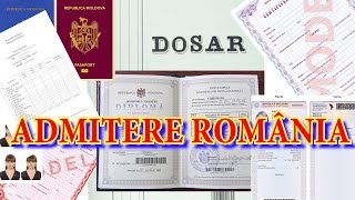 Documente pentru admitere România [upl. by Ahsekat]