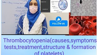 Thrombocytopeniacausessymptomsteststreatmentstructure amp formation of platelets [upl. by Kristian]