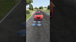 Colourful Cars vs Multiple Hydraulic Crush  BeamNGDrive shorts beamng [upl. by Esirehs]