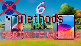 Fortnite IOS Outside EU  6 methods including 3 free methods [upl. by Nami130]