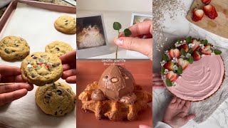 baking therapy  aesthetic baking compilation  healing baking  TikTok compilation [upl. by Rowland]