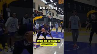 Bronny got the stop on Lebron😭 [upl. by Htiekram]