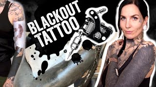 My Blackout Tattoo sleeve The whole process [upl. by Aissat]