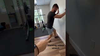 Standing soleus stretch [upl. by Yendirb]