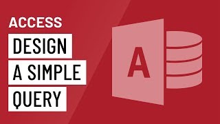 Access Designing a Simple Query [upl. by Yanaj]