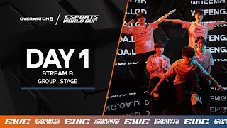 EWC Overwatch 2  Day 1  Group Stage  Stream B [upl. by Nyhagen]