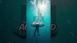 Deepest Scuba Dive Record aihistory facts shortsvideos worldrecord scubadiving egypt athelete [upl. by Yrrak]