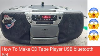 How To Make CD Tape Player USB bluetooth Set🔥🔥  welcam to my youtube channel Technical Sayan 🥰 [upl. by Nimaj]