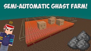 SemiAutomatic Simple Ghast Farm Tutorial No Wither Roses [upl. by Erikson882]