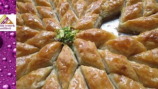 El Açması Baklava Tarifi En Güzel Nasıl Yapılır Yıldız Kesim Pratik Yemek Tarifleri [upl. by Hammel]