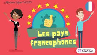 Les pays francophones 29 countries in 2 minutes [upl. by Lonne]