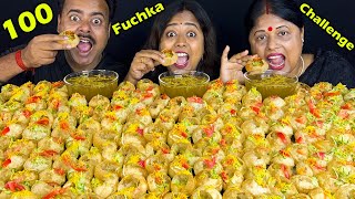 100 FUCHKA EATING CHALLENGE  PANIPURI  GOLGAPPA EATING CHALLENGE  Indian Eating show [upl. by Anelle]