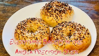 Homemade Everything Bagels in the Anova Precision Oven and FBlumlein JU2500 [upl. by Elisabetta]