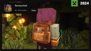 🎒 Como poner el MOD de MOCHILAS en Minecraft 👉 Backpacked Mod  Review 2024 ✅ Forge 1122  1201 [upl. by Eelyme]