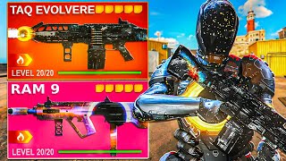 the NEW META TAQ EVOLVERE and RAM 9 LOADOUTS on REBIRTH ISLAND WARZONE [upl. by Pack]