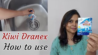 Mr Muscle Kiwi Dranex Sink Cleaner How to clean blocked Jam drain pipes using Dranex drain cleaner [upl. by Hortensa]