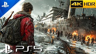 INFECTED CARGO DOCK PS5 Immersive ULTRA Graphics Gameplay 4K60FPS World War Z [upl. by Nedla]