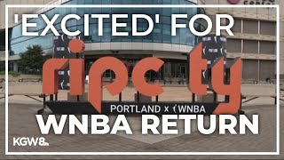 Portland celebrates getting WNBA expansion franchise [upl. by Rosenberg602]