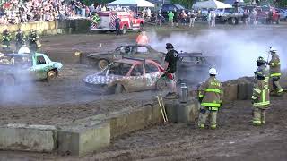 Frederick County Fair Limited Weld Compacts Demo Derby 2024 [upl. by Kapeed]