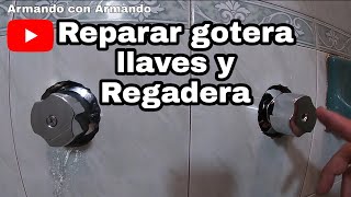 Como cambio la llave de mi baño✅ gotera de agua en regadera [upl. by Ahtael]