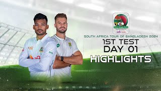 Bangladesh vs South Africa  Highlights  1st Test  Day 1  South Africa tour of Bangladesh 2024 [upl. by Yelich611]